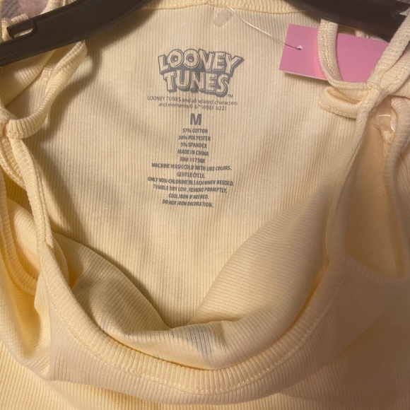 NWT Looney Tunes- Tweetie Bird Yellow Summer Dress with Shoulder Ties- Women’s M - Picture 4 of 9